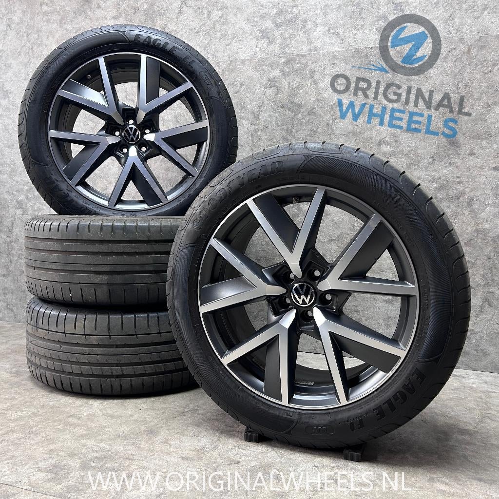 20 inch originele Braga velgen + zomerbanden VW Touareg, Auto-onderdelen, Banden en Velgen, Gebruikt, 285 mm, Banden en Velgen