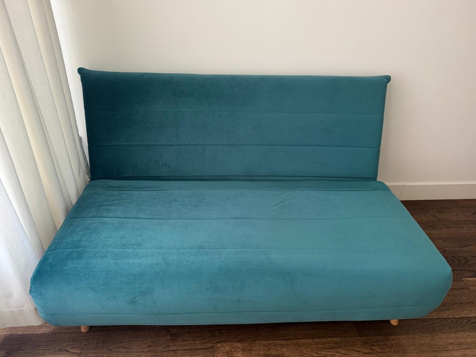 Foto 5 van Slaapbank / Futon - Zo goed als nieuw - Groenblauw