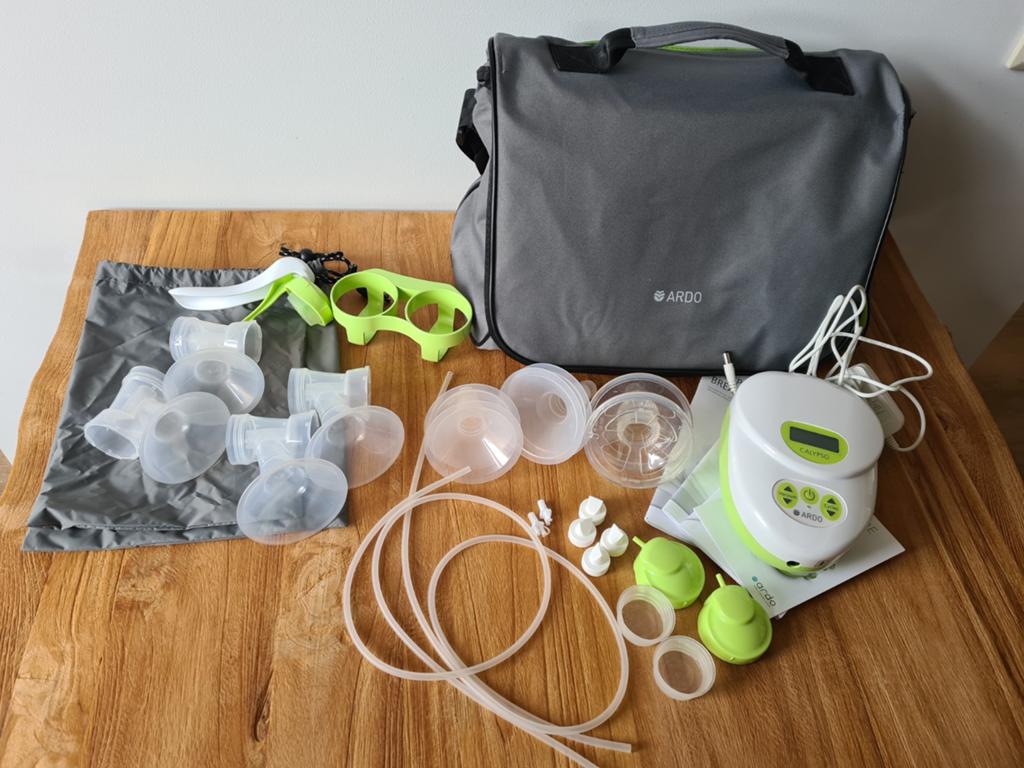 Ardo Calypso dubbele elektrische borstkolf met accessoires, Ophalen, Zo goed als nieuw, Borstkolf