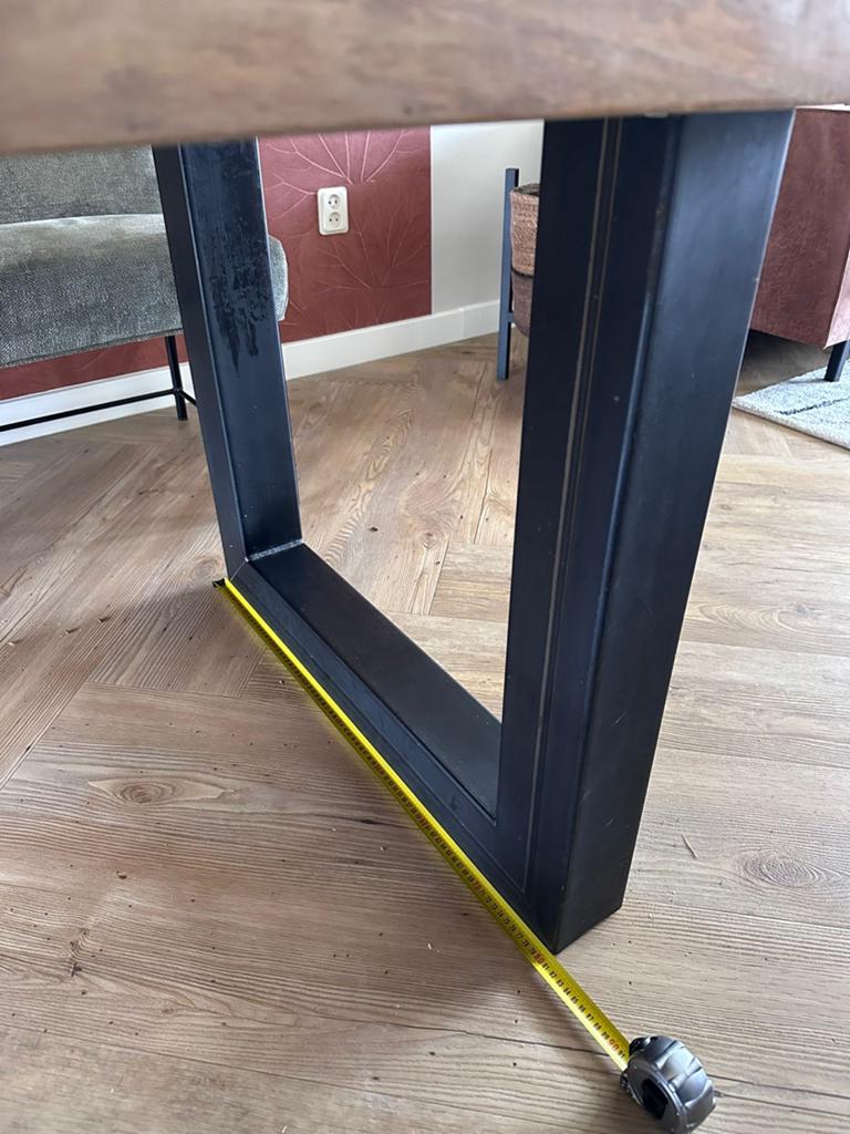 U-vormige stalen tafelpoot, Huis en Inrichting, Tafelonderdelen, Ophalen, Tafelpoot, Minder dan 50 cm, 50 tot 100 cm