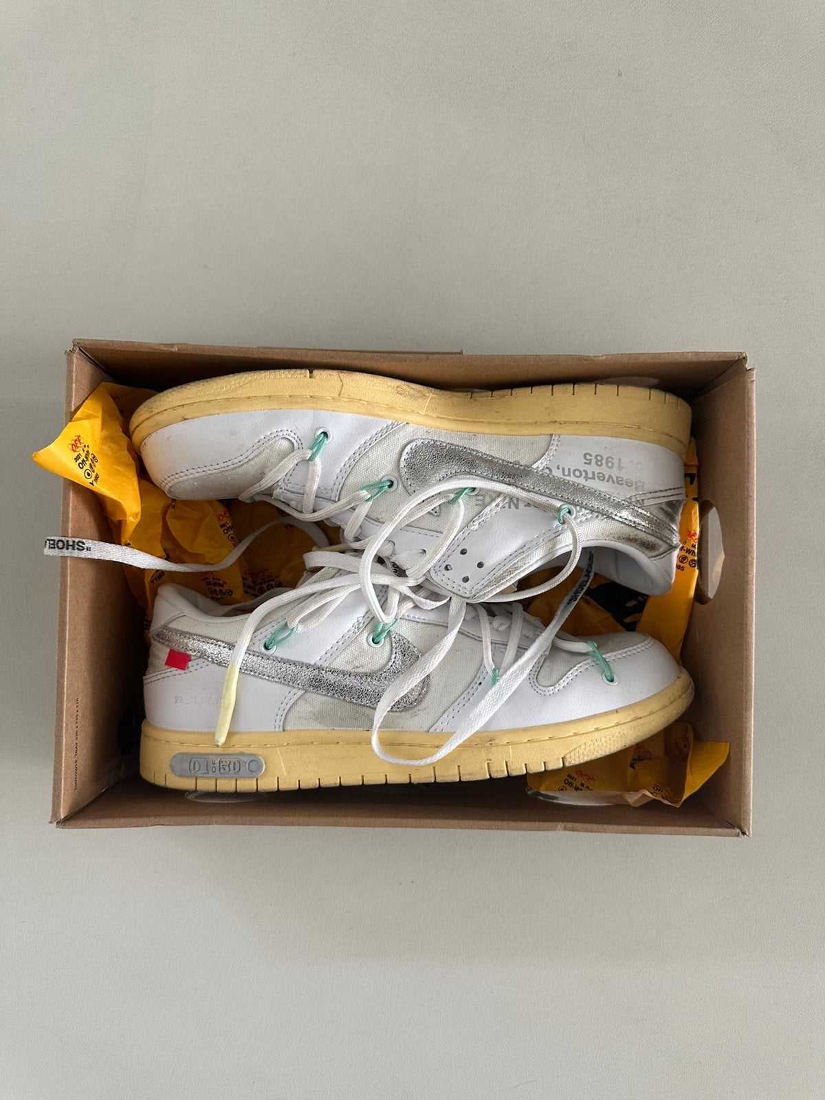 Off-White Nike Lot 1 Maat 43 Sneakers, Kleding | Heren, Schoenen, Ophalen of Verzenden, Zo goed als nieuw, Zwart