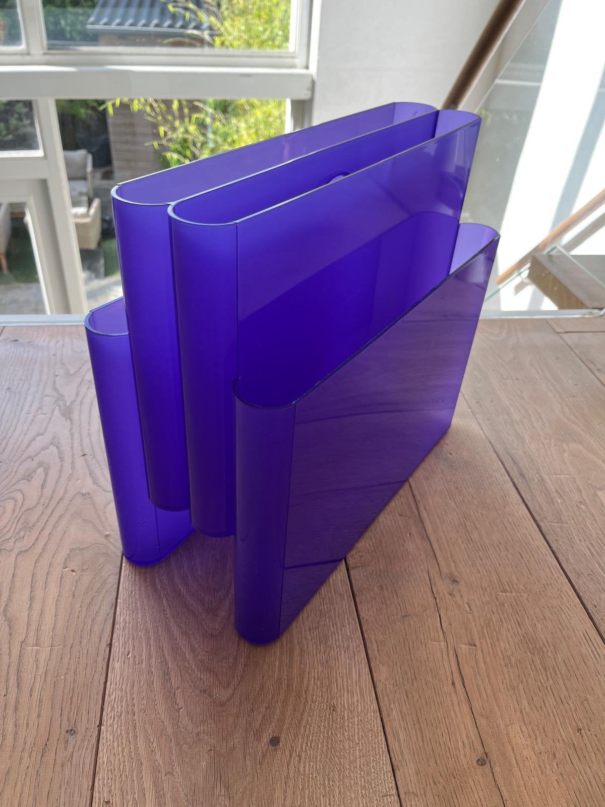 Tijdschriftenrek Kartell 1972 van Giotto Stoppino, Huis en Inrichting, Kasten | Overige, Ophalen, Gebruikt