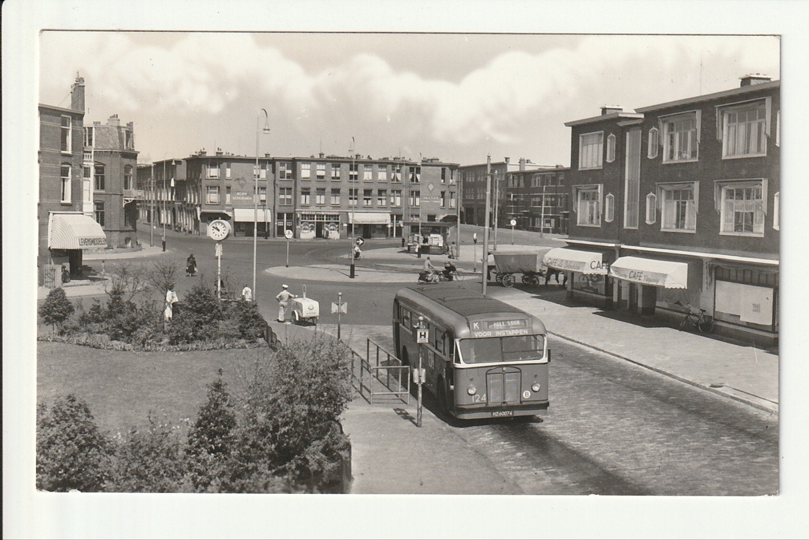 SCHEVENINGEN HARSTENHOEKPLEIN HTM KROMHOUT BEIJNES IJSCOMAN, Ophalen of Verzenden, 1940 tot 1960, Ongelopen, Zuid-Holland