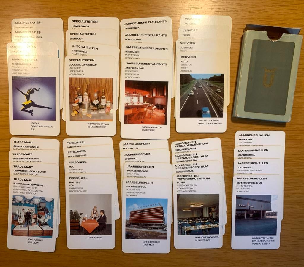 Vintage Jaarbeurs Utrecht Kwartetspel - Compleet, Ophalen of Verzenden, Zo goed als nieuw, Kwartet(ten)
