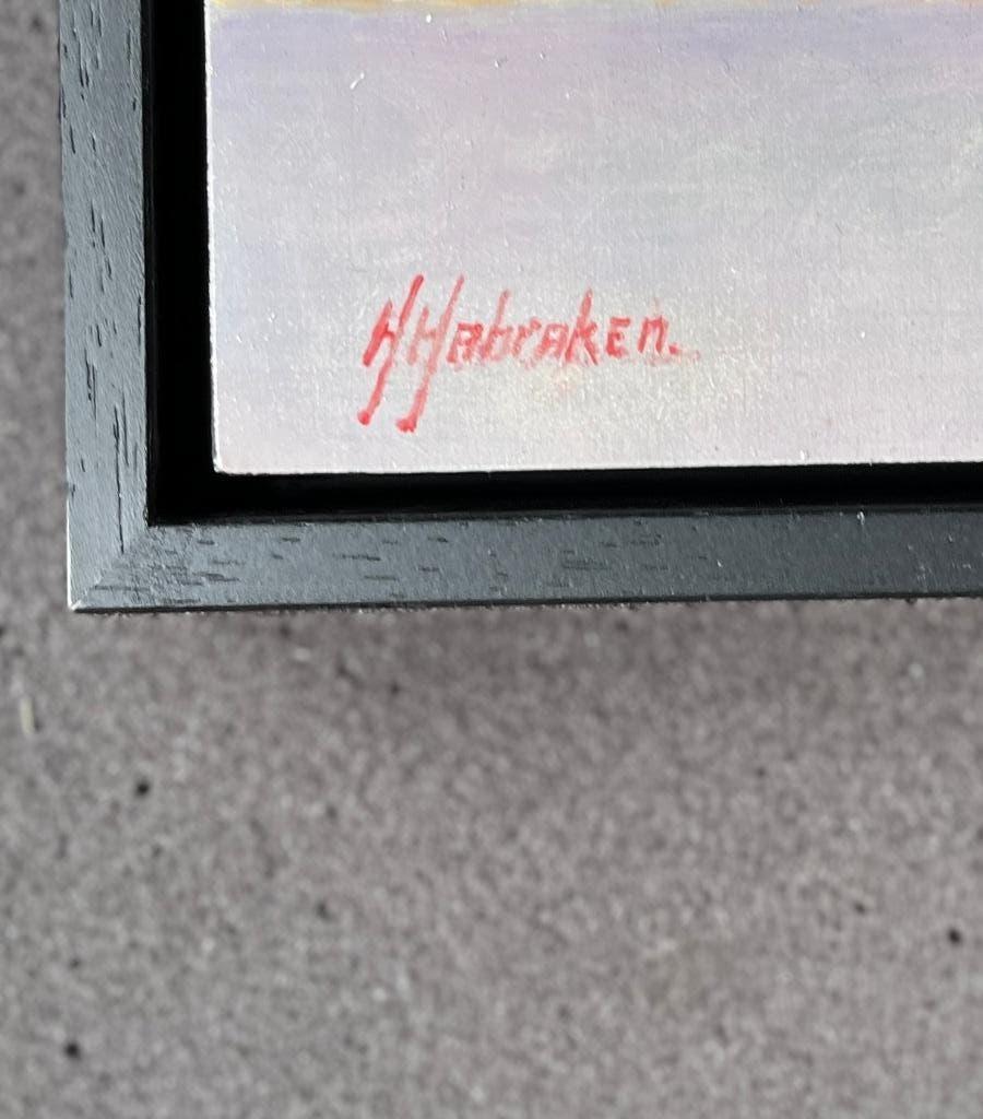 Schilderij  bessen in een schaal op tafel. Hans Habraken., Antiek en Kunst, Kunst | Schilderijen | Klassiek, Ophalen of Verzenden
