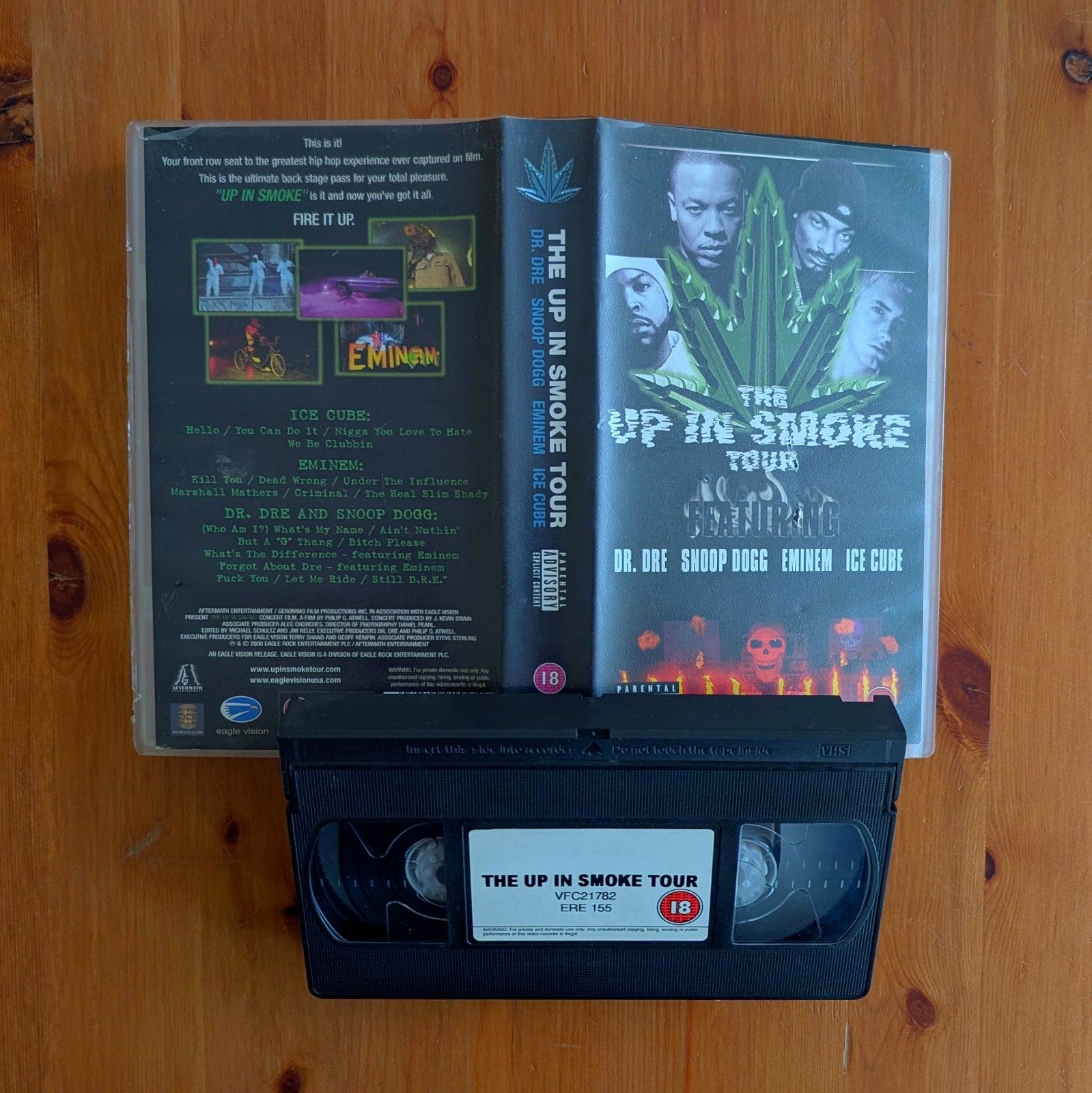 The Up In Smoke Tour VHS - Dr. Dre, Snoop Dogg, Eminem, UK, Alle leeftijden, Ophalen of Verzenden, Zo goed als nieuw