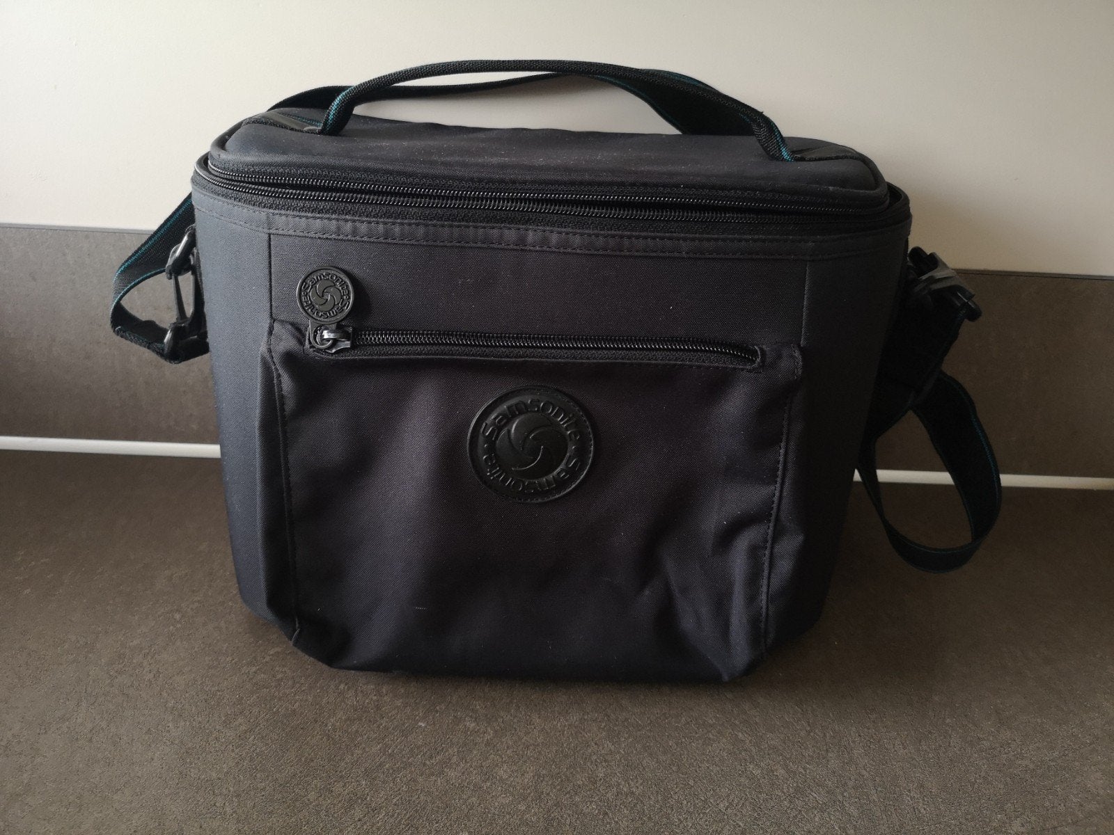 Samsonite beauty case 22x32x20 cm - Antraciet grijs, Ophalen of Verzenden, Gebruikt, Grijs, Hardcase