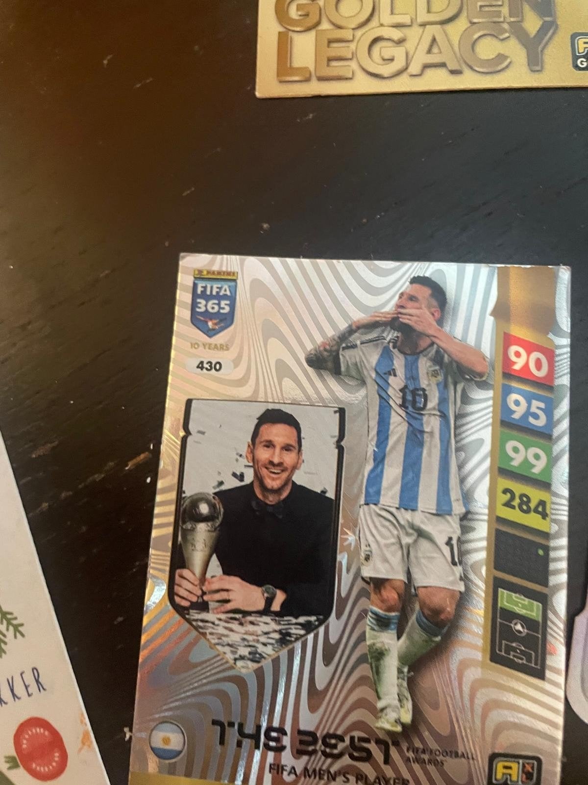 Lionel Messi FIFA 365 Panini Spelerskaart, Ophalen of Verzenden, Zo goed als nieuw, Buitenlandse clubs, Spelerskaart