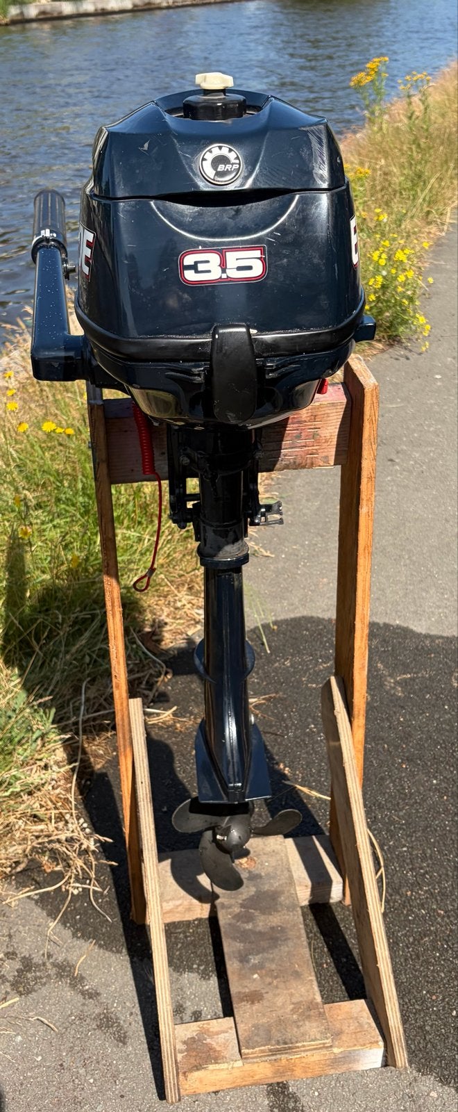 Evinrude 3,5 pk langstaart buitenboordmotor - 2012, Watersport en Boten, Ophalen, Gebruikt, Minder dan 5 pk, Buitenboordmotor
