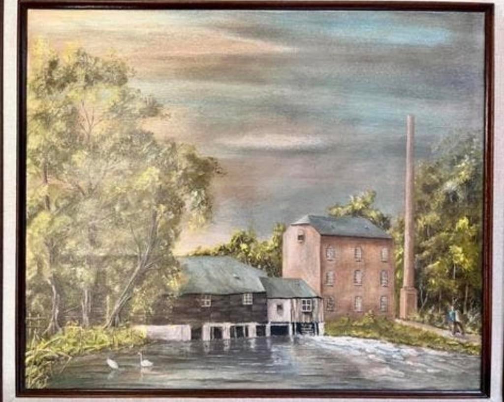 Groot Schilderij van de Woenselse Watermolen, Ophalen