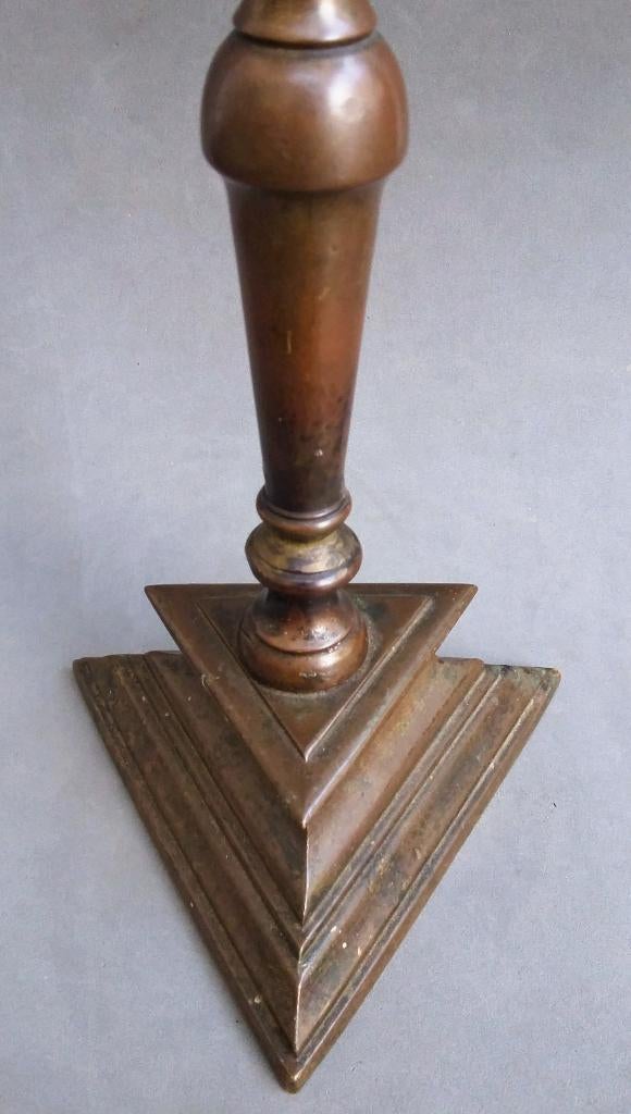 Omstreeks 1675 - 1700 Brons Bronzen Penkandelaar Kandelaar, Antiek en Kunst, Ophalen of Verzenden, Koper of Brons