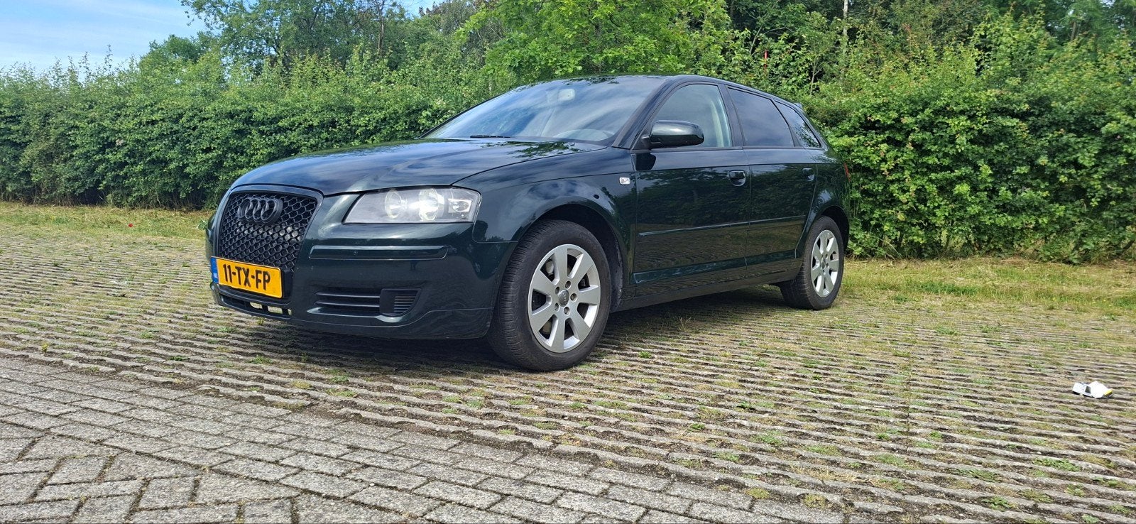 Audi A3 2.0 Tfsi Sportback 147KW 2007 Groen, Auto's, Stof, Beige, 4 cilinders, 1984 cc