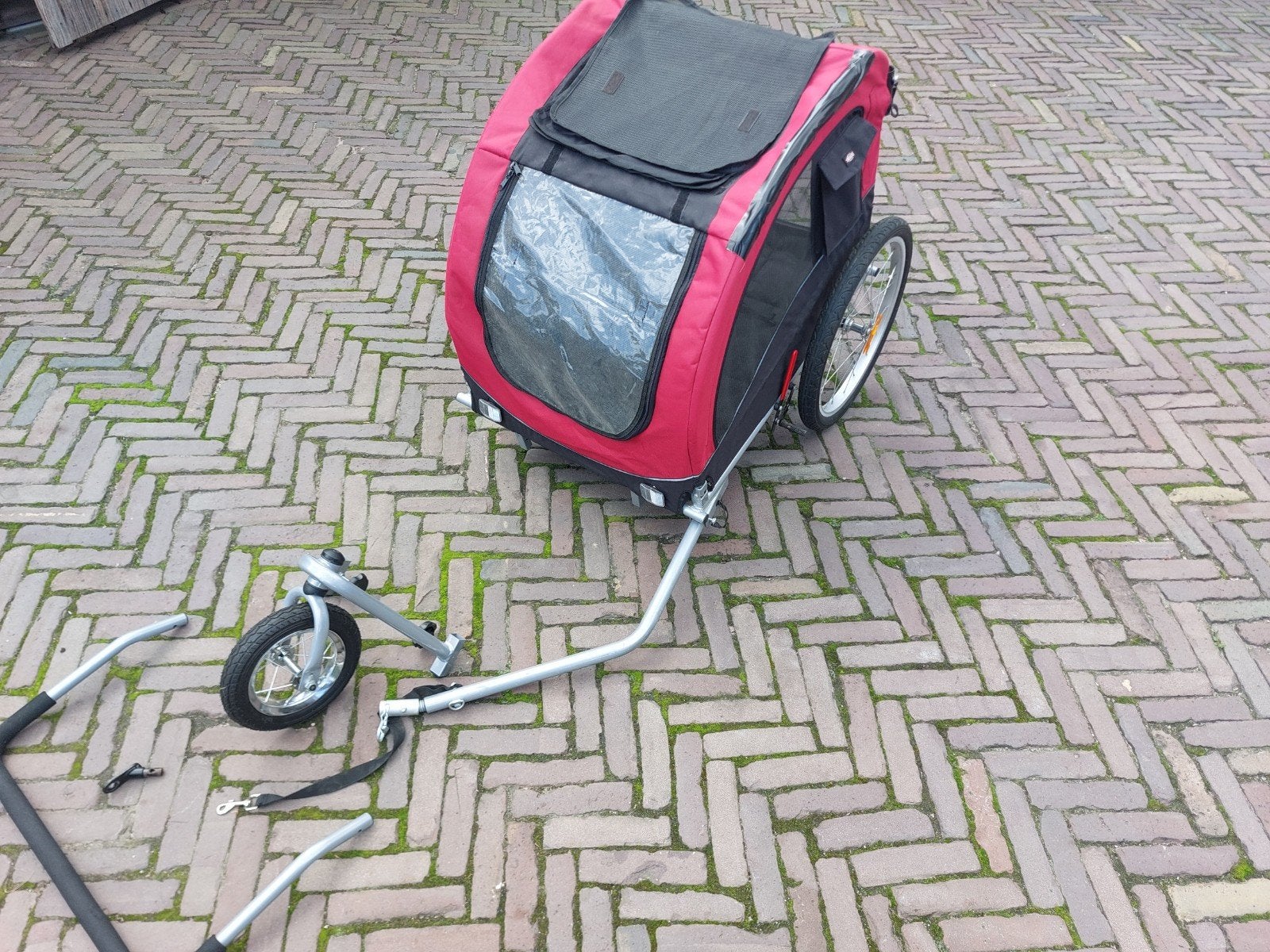 Trixie Honden Fietskar / Wandelkar tot 30kg, Fietsen en Brommers, Fietsaccessoires | Aanhangers en Karren, Ophalen, Trixie, Gebruikt