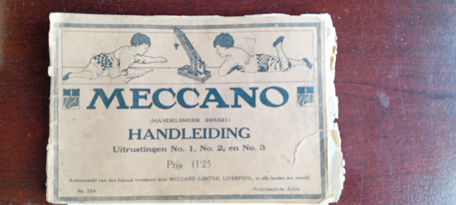 De allereerste Meccano. Met patentnummer en datum., Ophalen of Verzenden, Gebruikt, Overige merken