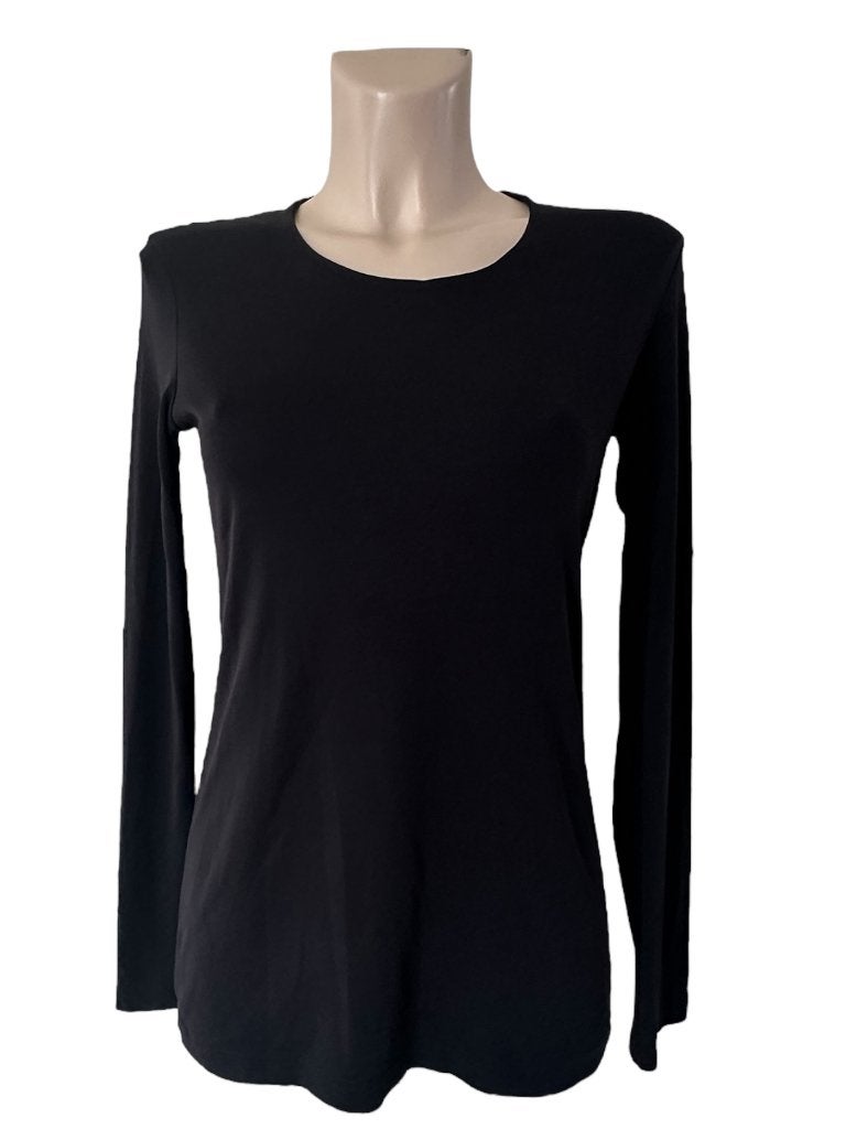 Marithe Francois Girbaud shirt lange mouw S, Maat 38/40 (M), Zwart, Ophalen of Verzenden, Zo goed als nieuw