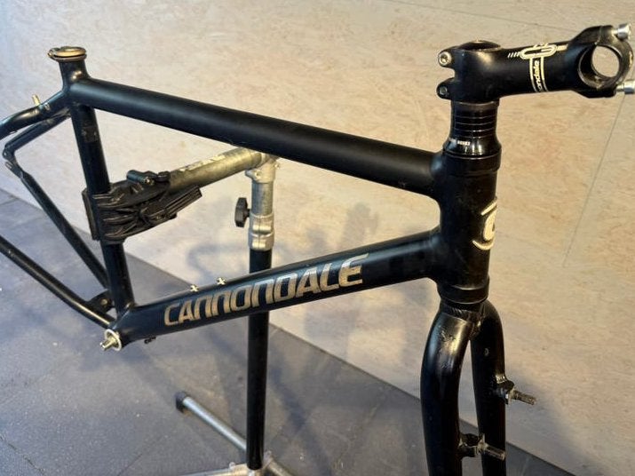 Vintage cannondale frameset, matzwart /stealth, Bad Boy, Ophalen, Frame, Gebruikt, Aluminium
