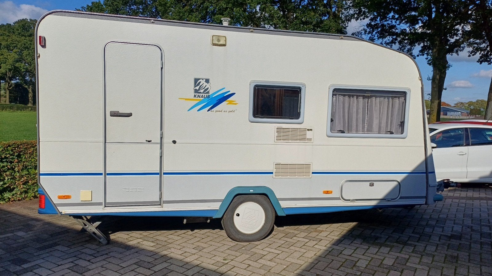 knaus 430 blue line  1999 voortent, Standaardzit, Particulier, Reservewiel, 4 tot 5 meter