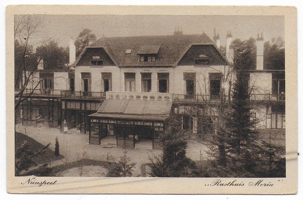 Nunspeet - Rusthuis Maria ansichtkaart ( B7213 ) uit 1927, Ophalen of Verzenden, 1920 tot 1940, Gelopen, Gelderland