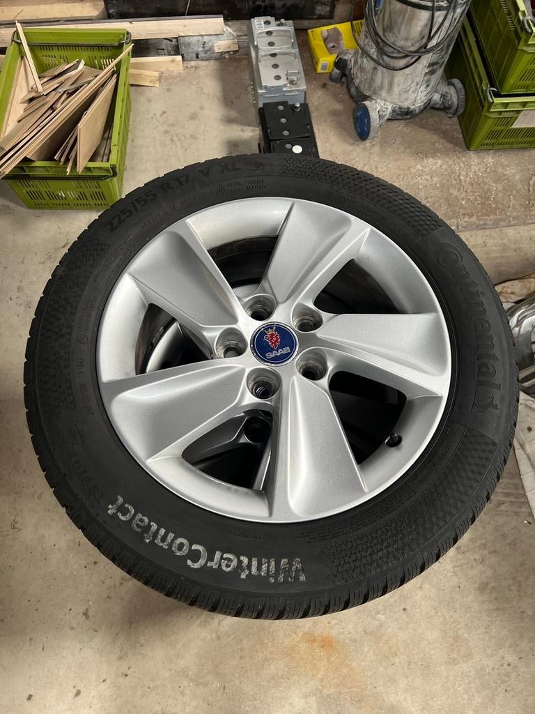 Saab velgen +banden, Ophalen, Banden en Velgen, Nieuw, 17 inch