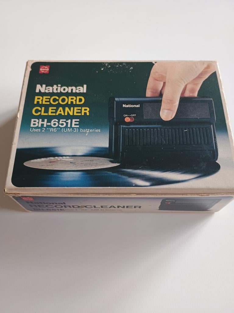 National record cleaner BH-651E vintage borstel voor vinyl., Ophalen of Verzenden, Zo goed als nieuw, 12 inch