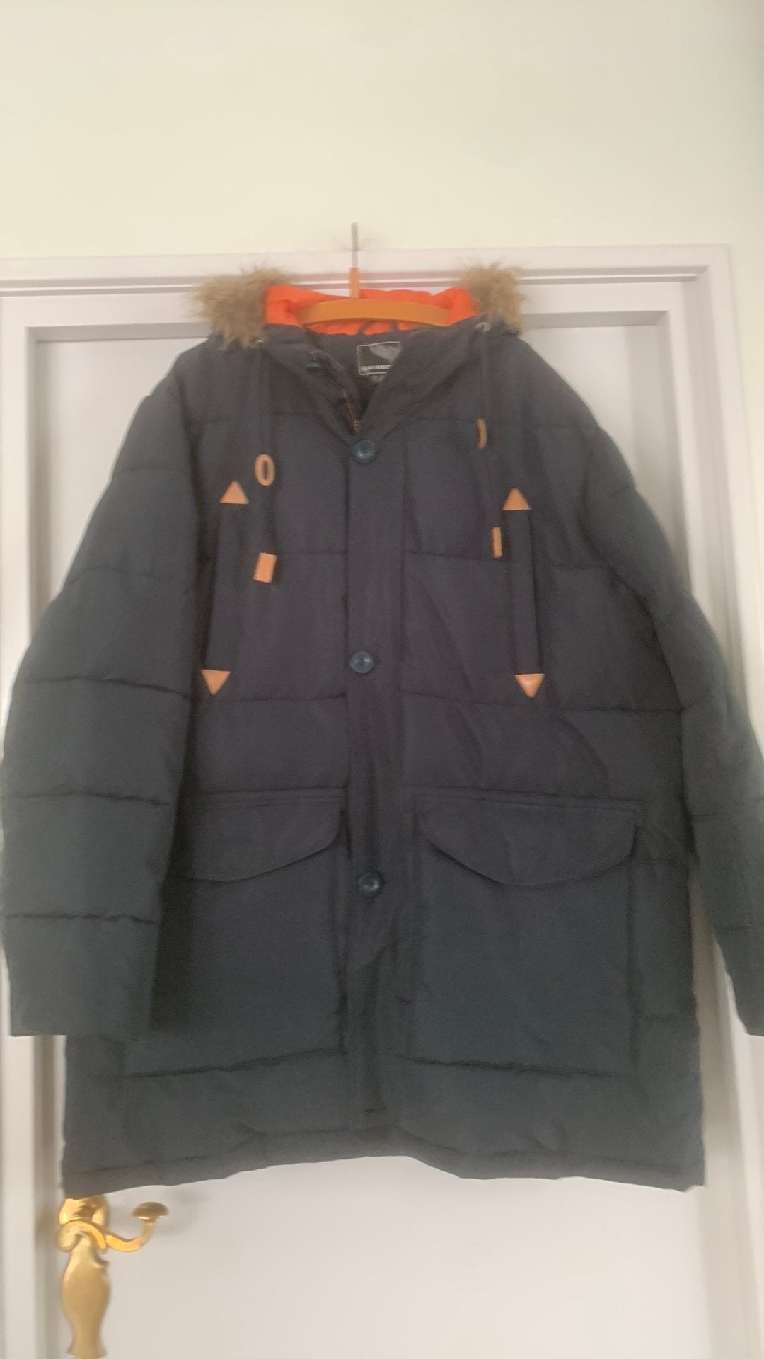Rainbow zgan Heren Winterjas Jack met capuchon maat 58, Ophalen of Verzenden, Zo goed als nieuw, Maat 56/58 (XL), Blauw