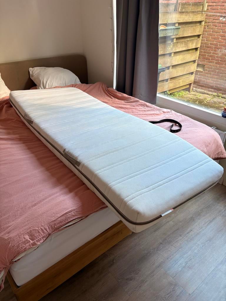 Twee IKEA Malvik matrassen, afneembare hoezen, 80x200 cm, Ophalen, Eenpersoons, Zo goed als nieuw, 80 cm
