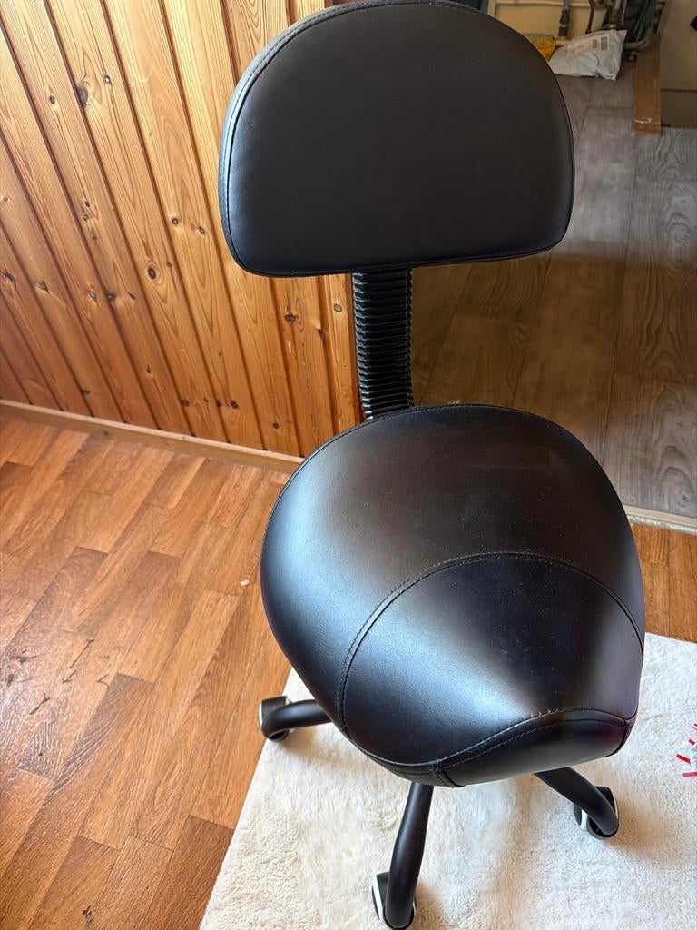 Wimper of nagel styliste stoel, Ophalen of Verzenden, Gebruikt, Zwart, Bureaustoel