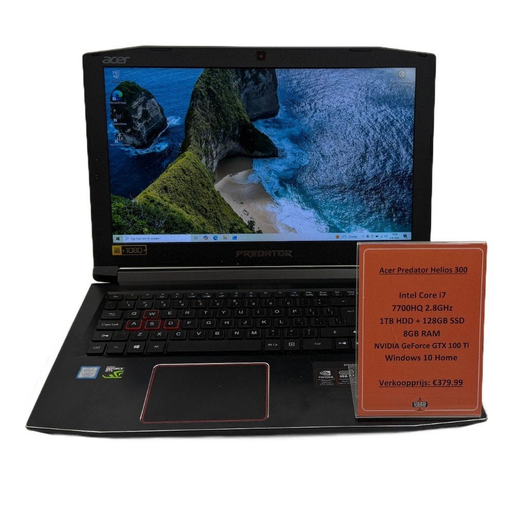 Acer Predator Helios 300 Laptop | i7-7700 8GB RAM GTX 100 Ti, Computers en Software, Windows Laptops, Met videokaart, 2 tot 3 Ghz