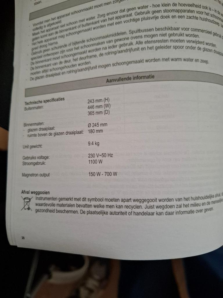 Magnetron Severin, Overige typen, Ophalen, Zo goed als nieuw, Zilver