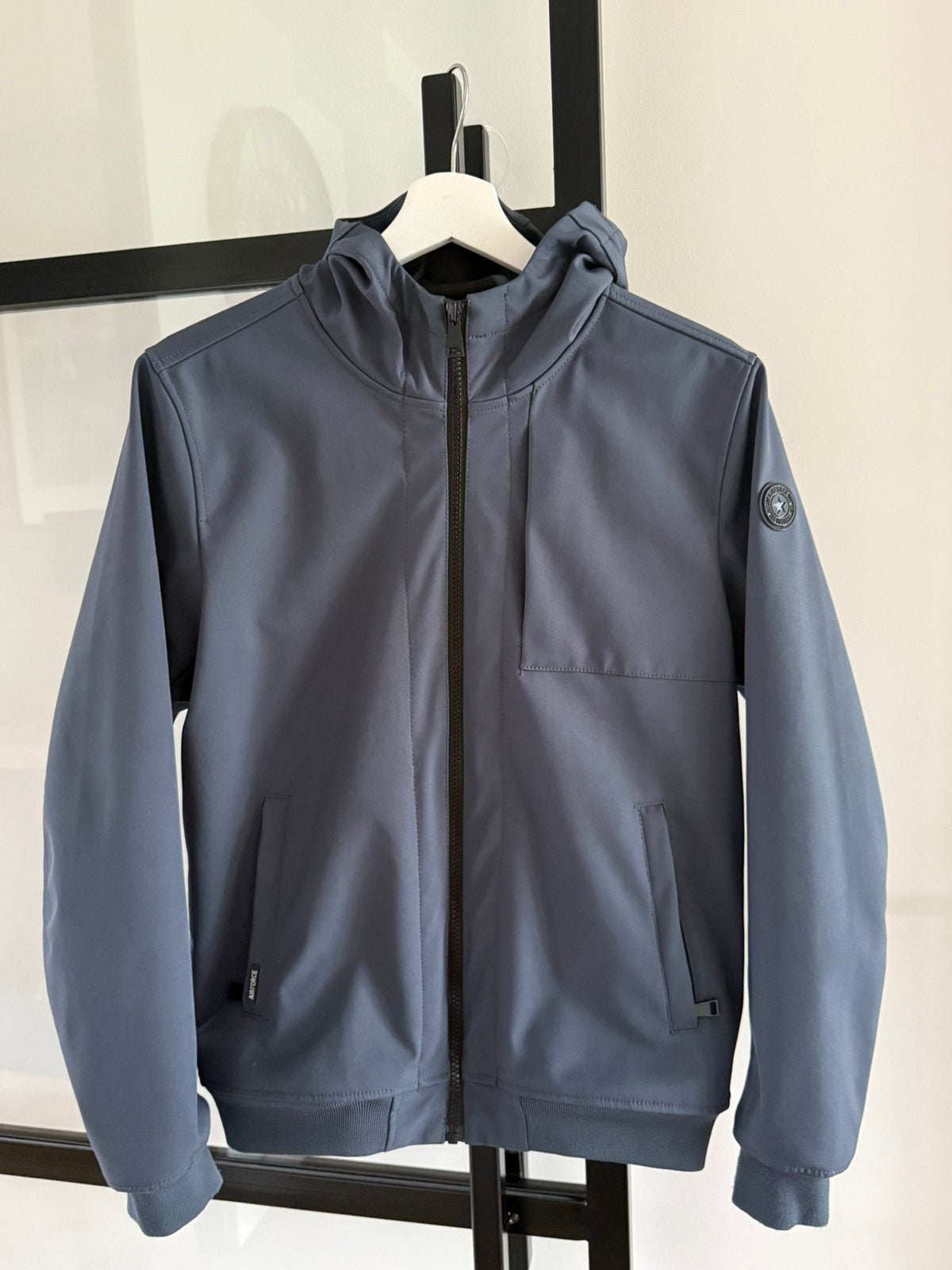 Softshell jas Airforce maat 12jr, Kinderen en Baby's, Kinderkleding | Maat 164, Ophalen of Verzenden, Zo goed als nieuw