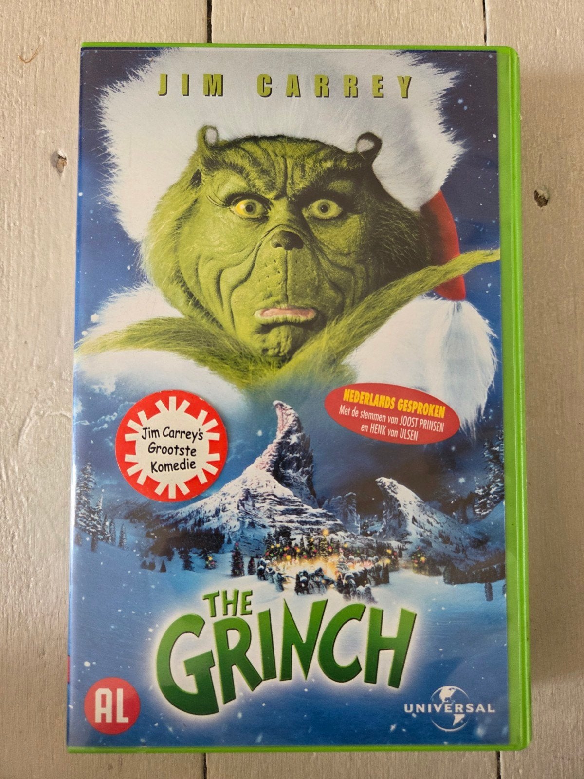 jim carrey the grinch videoband, Alle leeftijden, Ophalen of Verzenden, Gebruikt