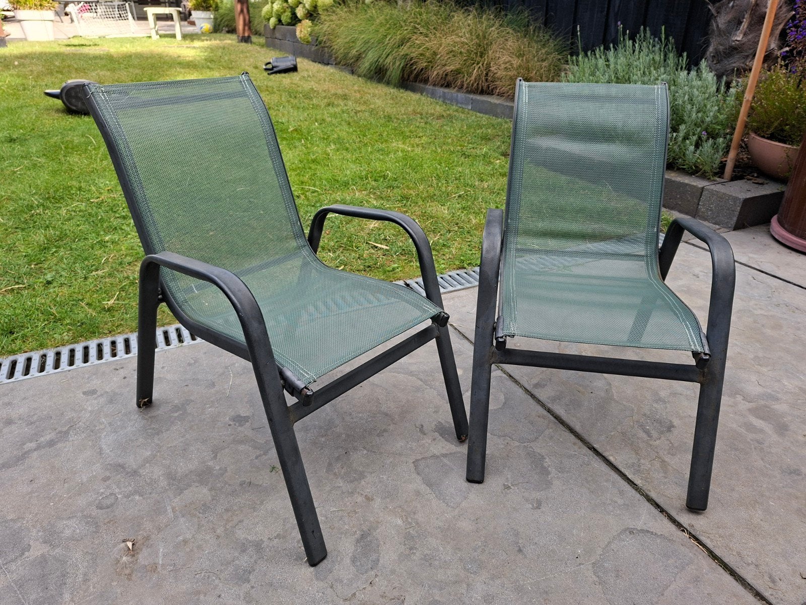 Tuinstoelen voor kinderen, Tuin en Terras, Tuinstoelen, Ophalen of Verzenden, Gebruikt, Metaal, Stapelbaar