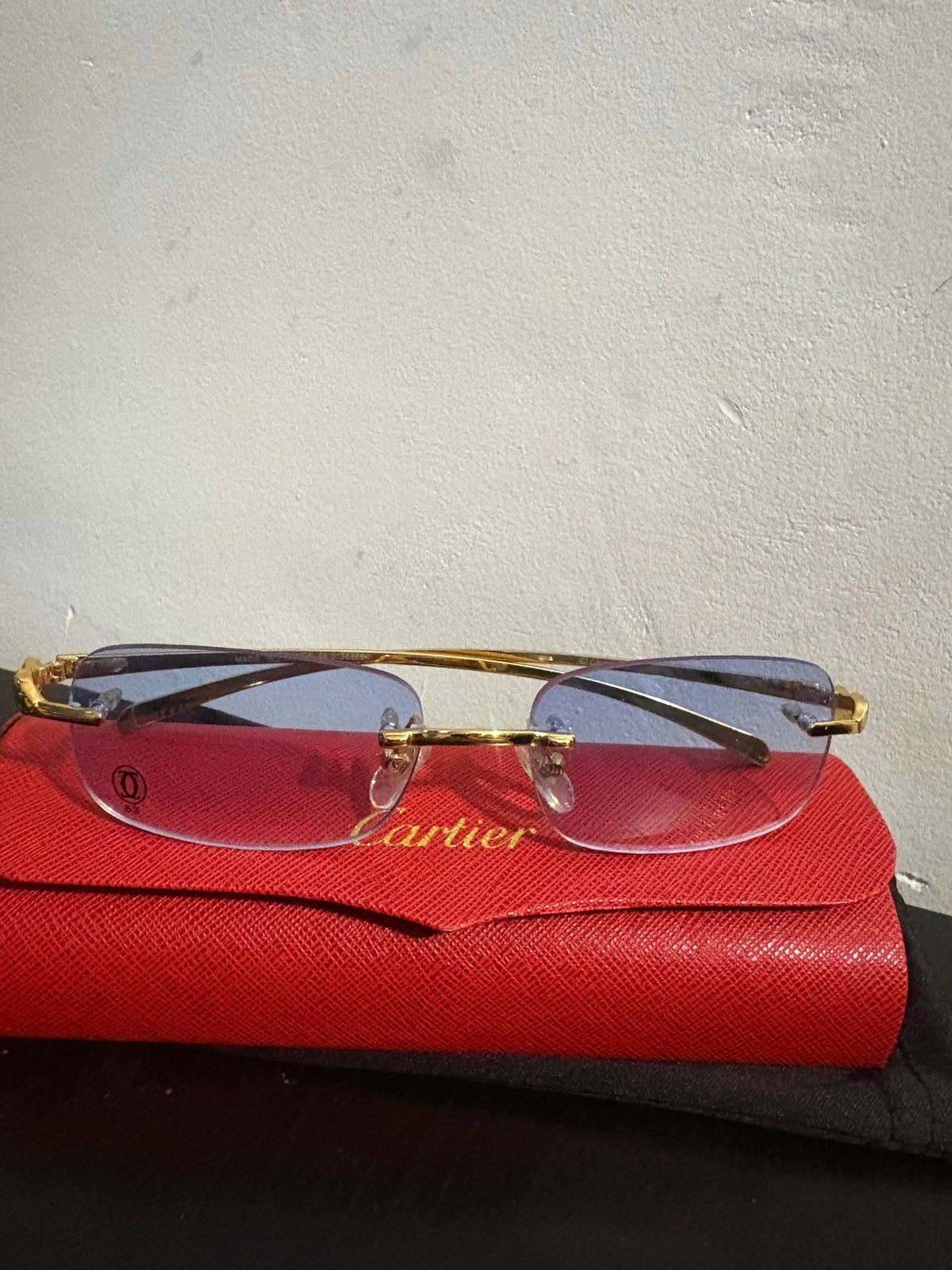 Cartier bril, Blauw, Zo goed als nieuw, Bril, Ophalen