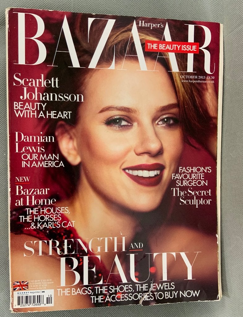 Tijdschrift UK Harper's Bazaar Okt 2013 - Scarlett Johansson, Ophalen of Verzenden, Gebruikt, Boek, Tijdschrift of Artikel