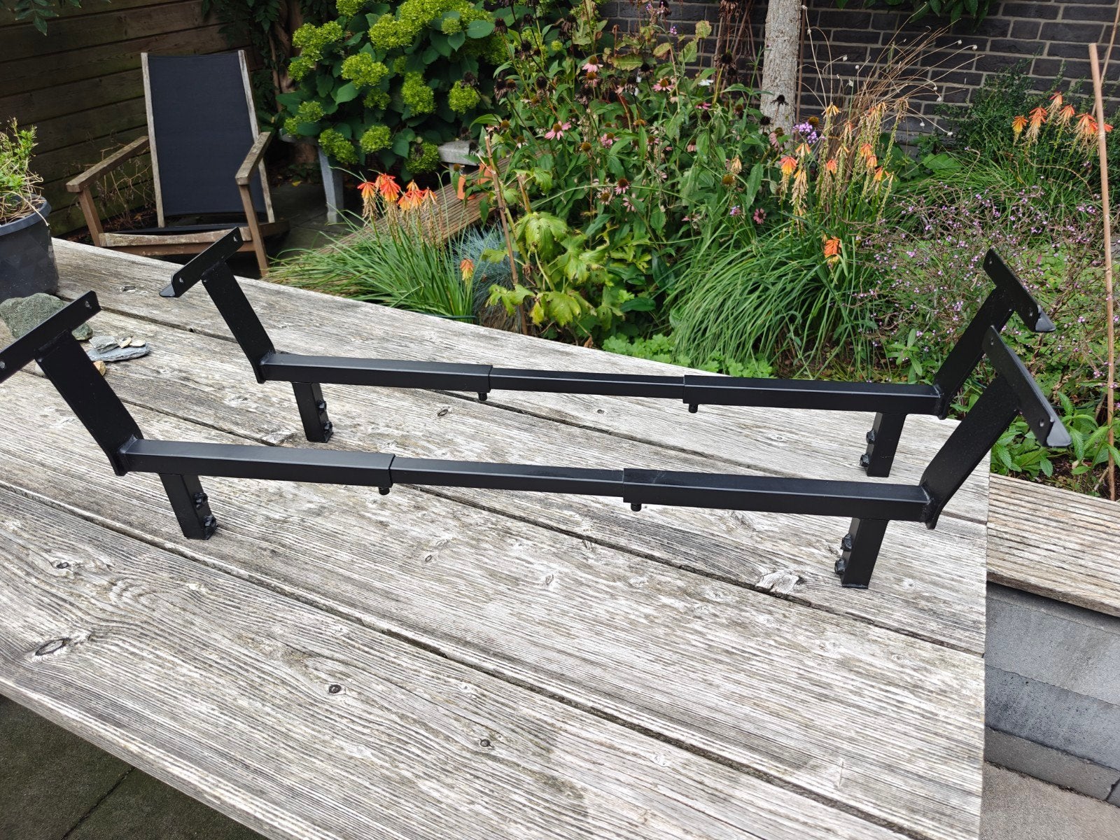 Verstelbare bedbodemdragers/potenset voor lattenbodem tot 90, Ophalen, Gebruikt, Eenpersoons, 90 cm