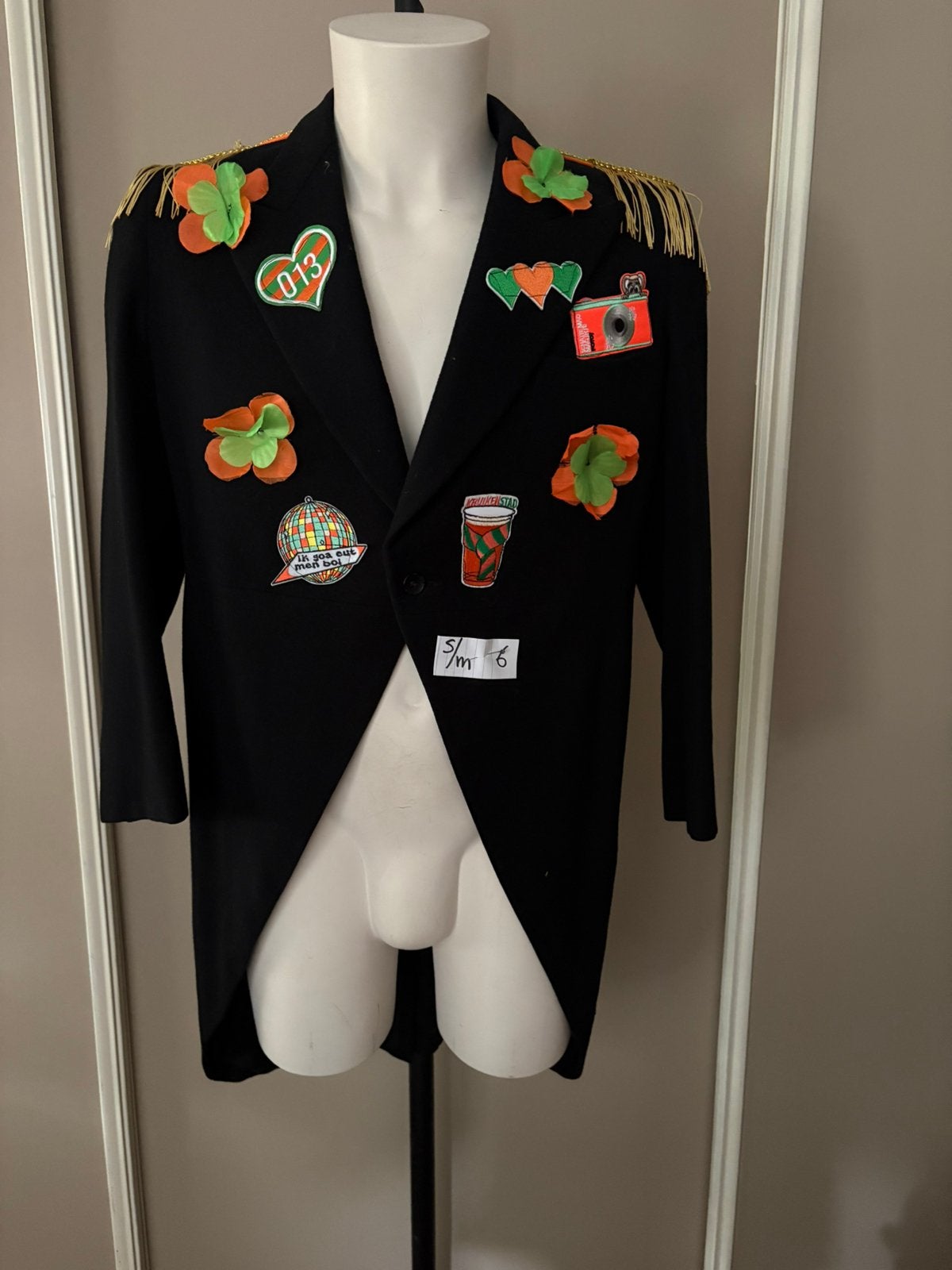 (6) Kruikenstad slipjas  vintage S/M  unisex emblemen unisex, Ophalen of Verzenden, Gedragen, Carnaval