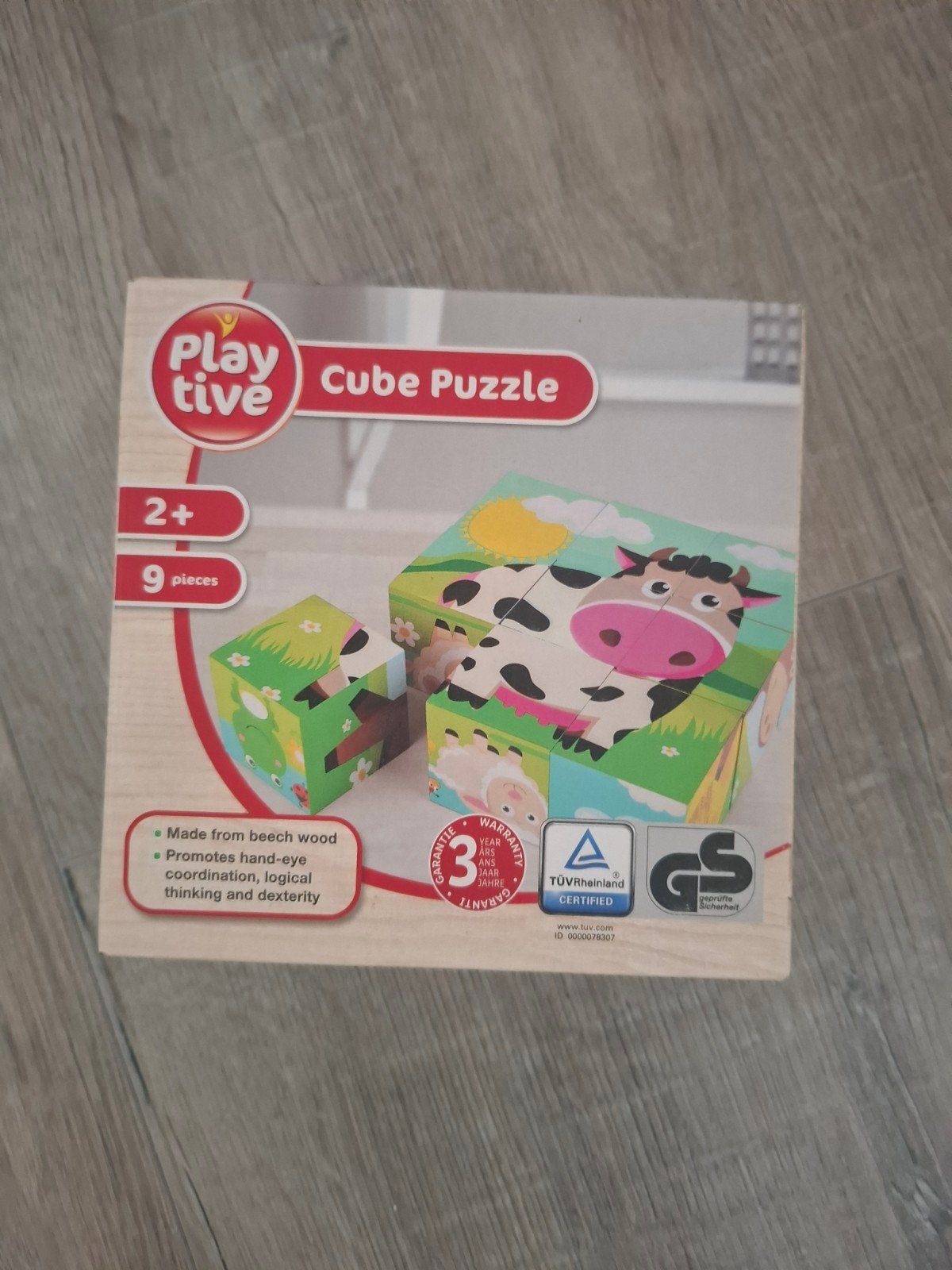 Playtive Houten Blokken Puzzel - Dieren, 2 tot 4 jaar, Nieuw, Ophalen of Verzenden, Van hout