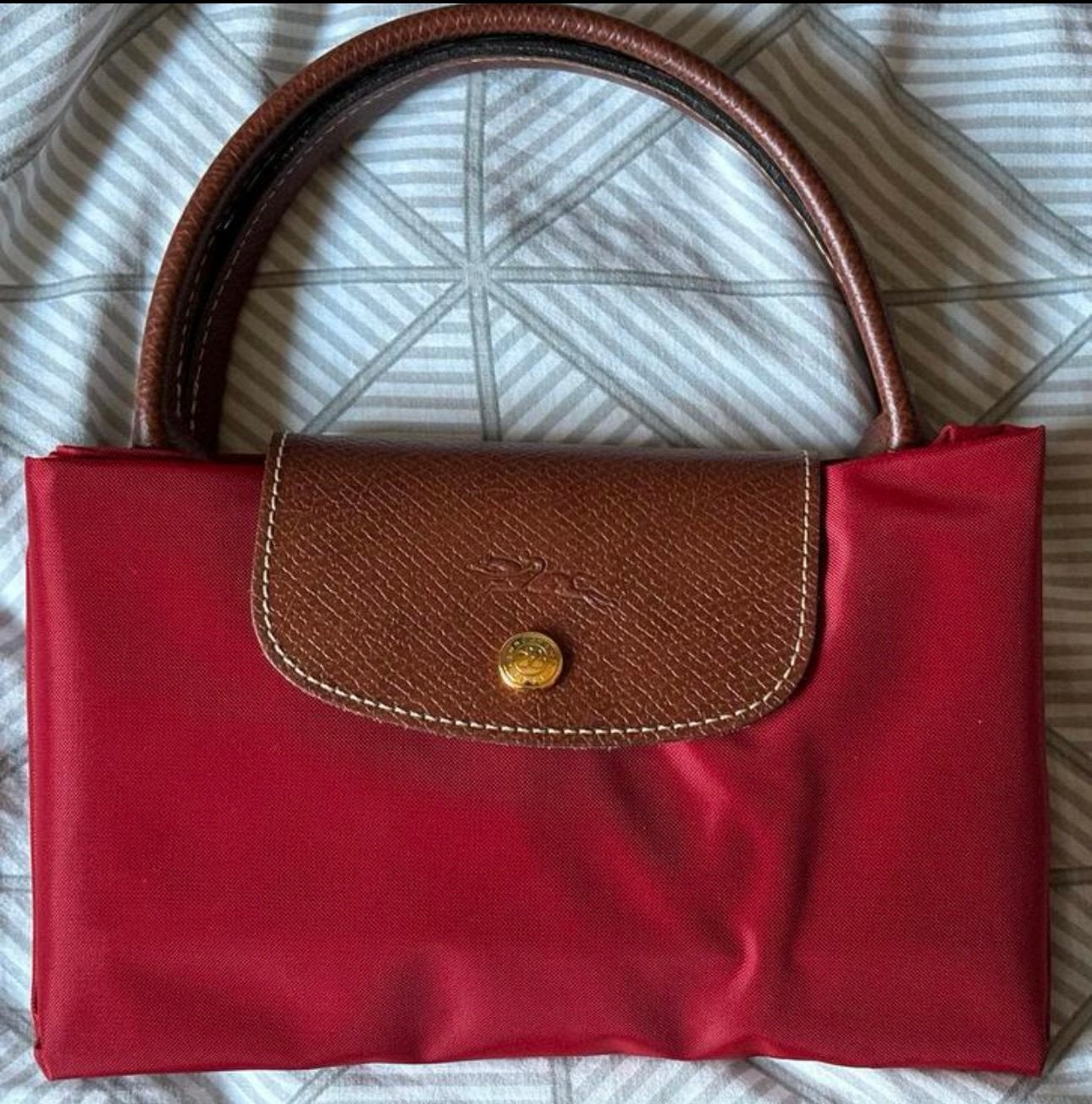Longchamp Le Pliage dames handtas rood origineel, Ophalen, Nieuw, Rood, Handtas