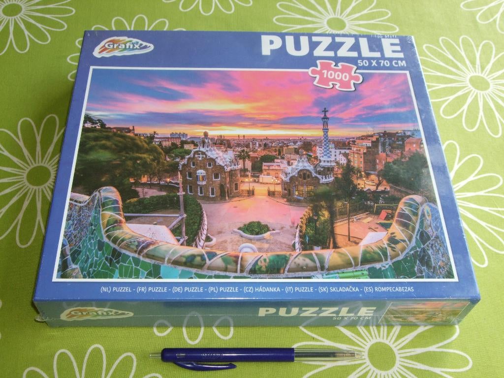 Nieuw in seal: Park Guëll - Barcelona - puzzel 1000 stukjes, Ophalen of Verzenden, 500 t/m 1500 stukjes, Nieuw, Legpuzzel