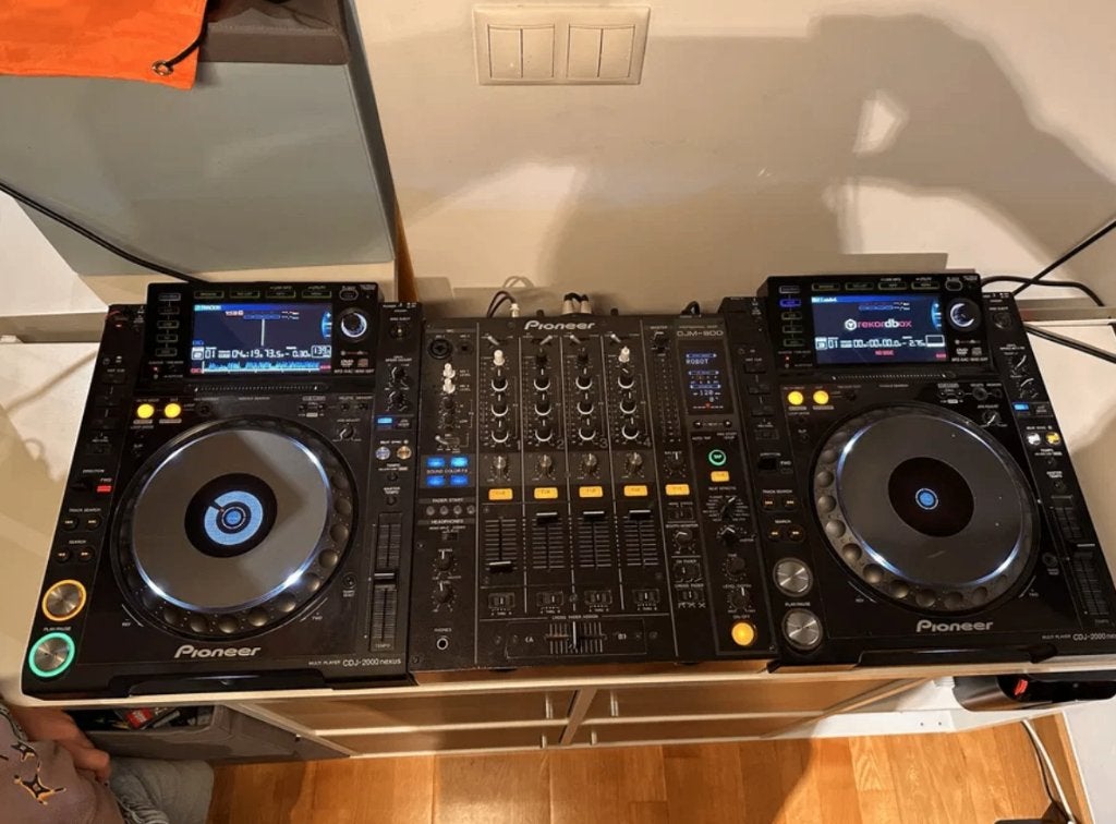 Pioneer CDJ 2000 Nexus x2 + DJM 800  kabels REKORDBOX dj set, Ophalen of Verzenden, Zo goed als nieuw, Dj-set, Pioneer