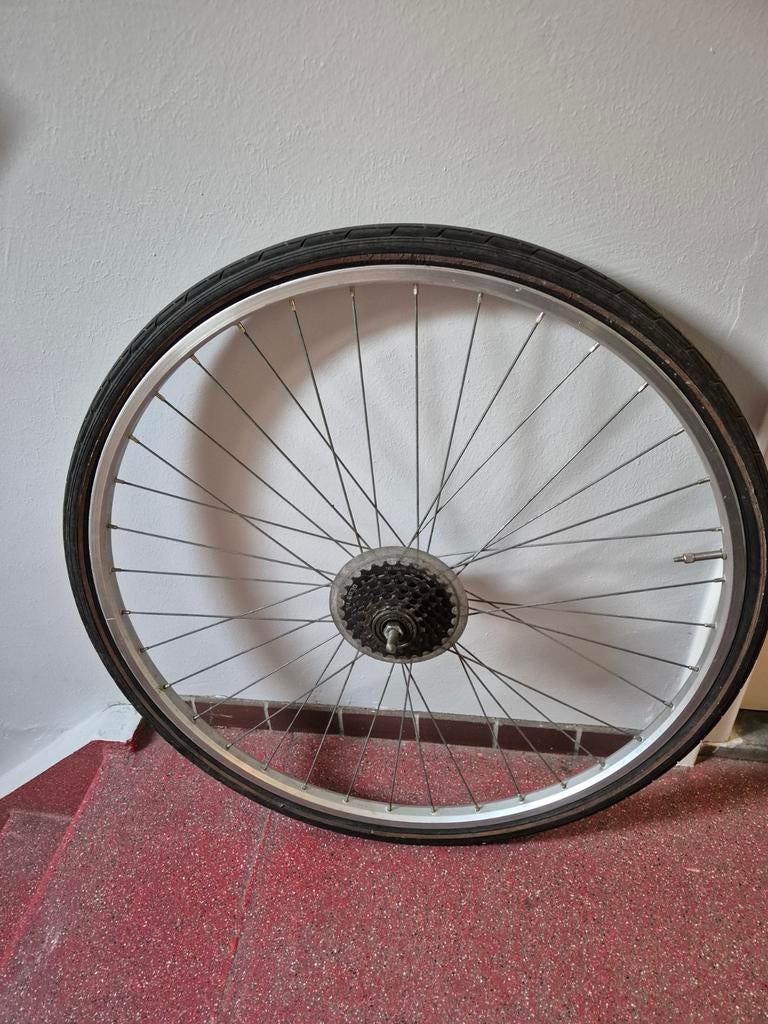mooie verschilende fietsbanden, Ophalen