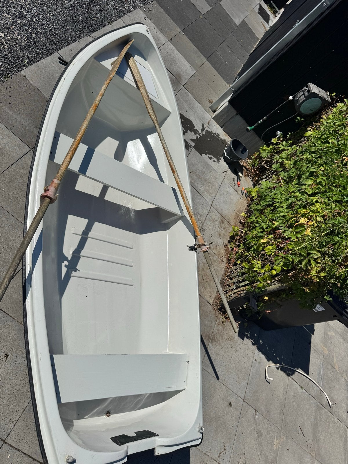 Robuuste roeiboot met roeispanen - Ideaal voor vissen/recrea, Ophalen, Gebruikt, Met roeispanen of peddels, Visboot