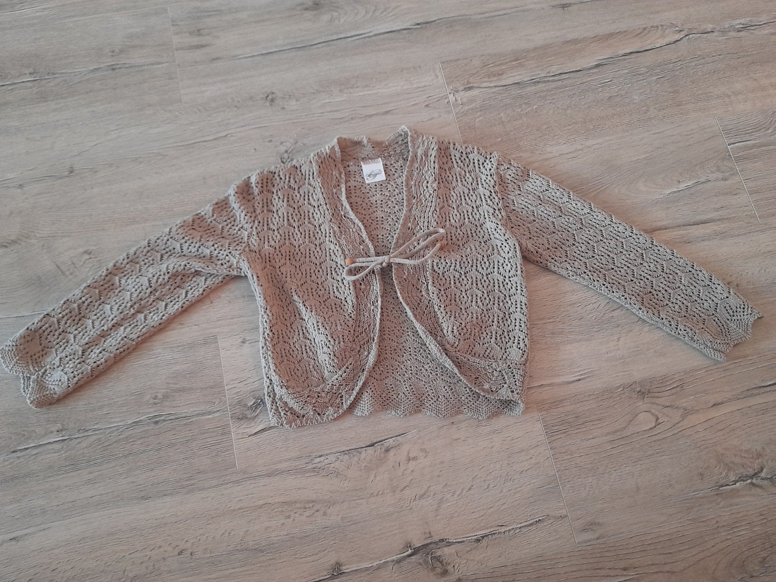 Bruin gehaakt kort vestje/bolero maat M, Maat 38/40 (M), Bruin, Ophalen of Verzenden, Onbekend