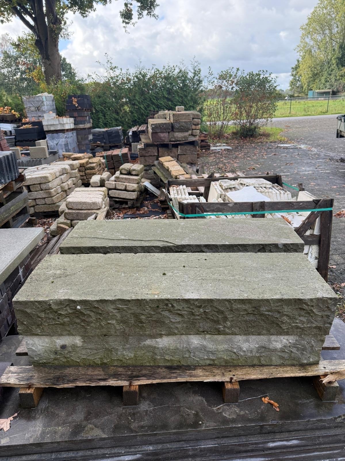 4 st Autumn Grey trapblokken 100x30x15, Ophalen, Gebruikt, Natuursteen, Overige typen