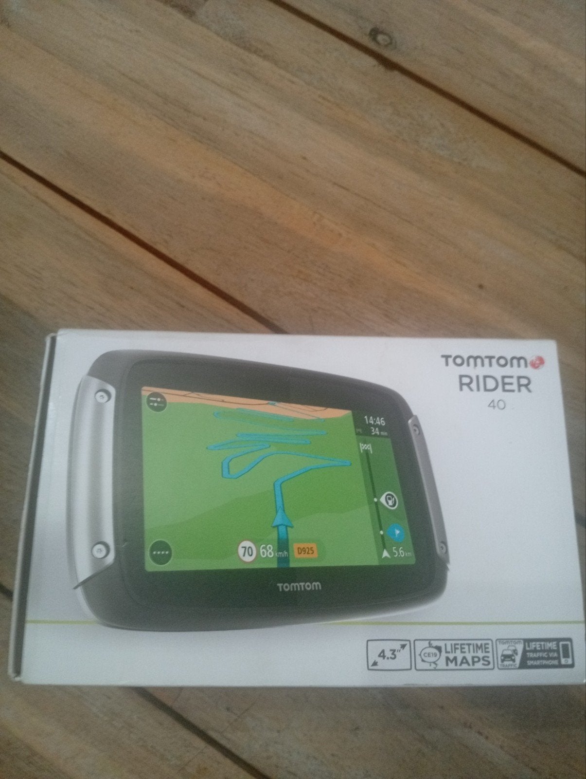 TomTom Rider 40 Motorfiets Navigatiesysteem, Auto diversen, Ophalen, Zo goed als nieuw