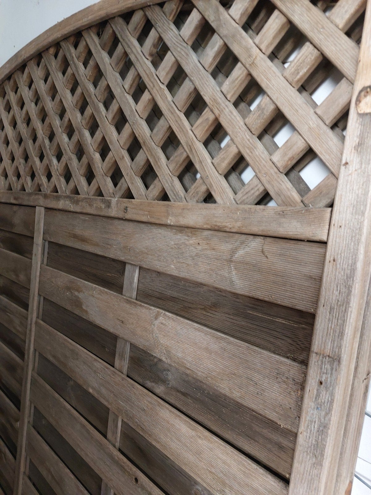 2 gebruikte toog schermen 180x180, Tuin en Terras, Ophalen, Minder dan 3 meter, Hout, 1 tot 2 meter