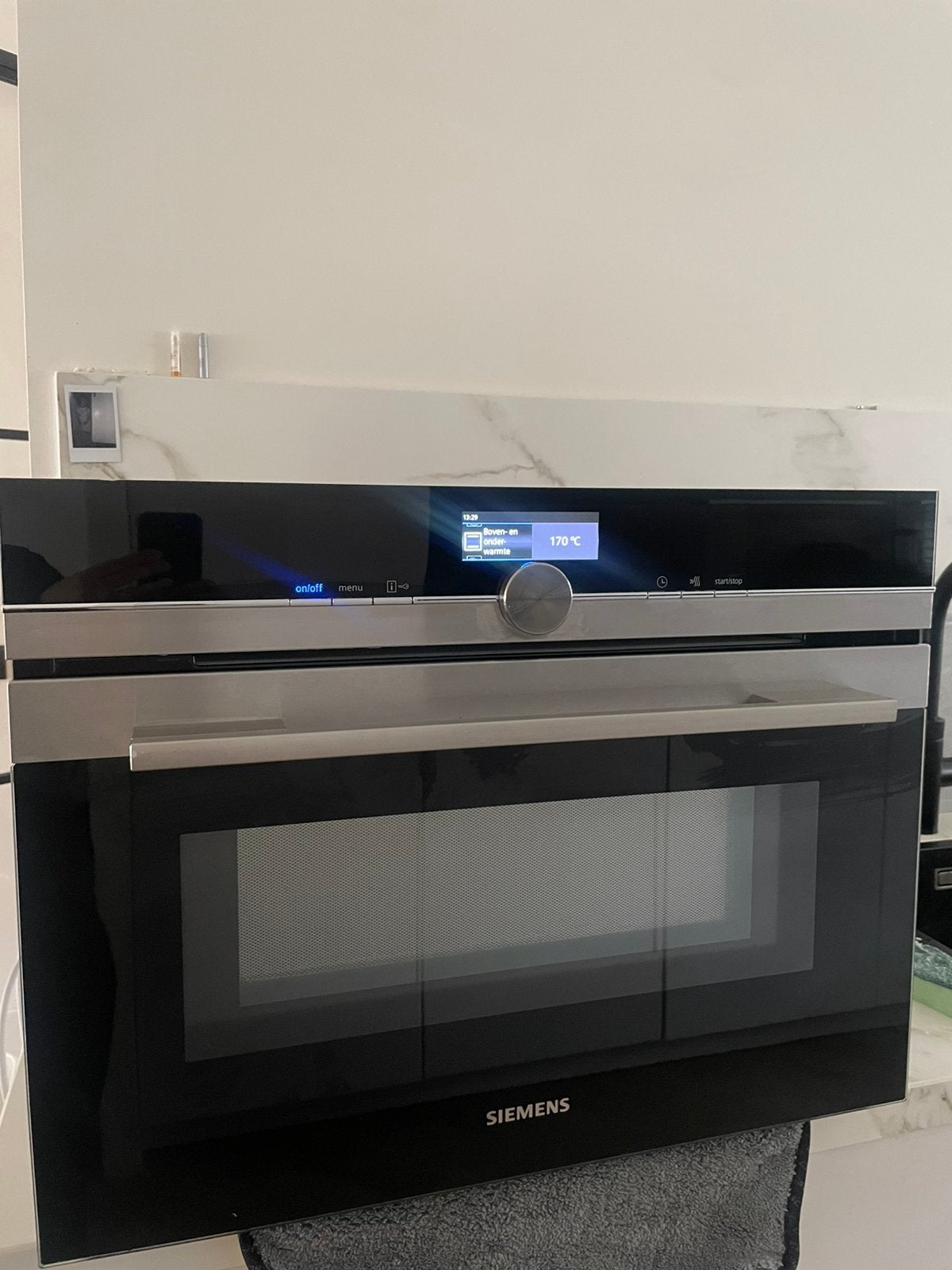 Siemens combi oven magnetron inbouw, Witgoed en Apparatuur, Ophalen, Zo goed als nieuw, Oven met grill