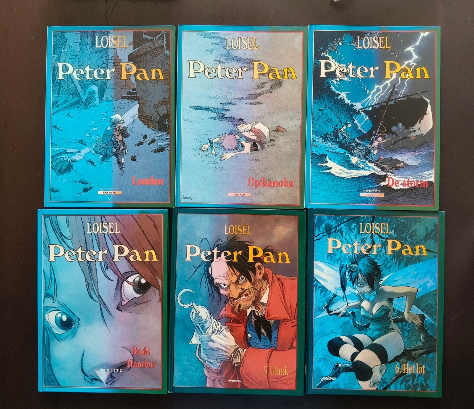 Peter Pan door Loisel 6 delen. Hard Cover, Ophalen of Verzenden