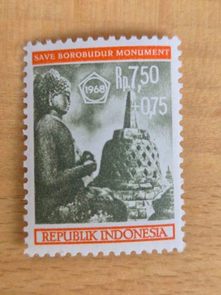 Indonesië 1968 tempel, Ophalen of Verzenden, Postfris, Zuidoost-Azië