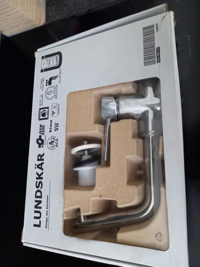 Nieuwe IKEA LUNDSKÄR Keukenkraan met afvoerplug, Ophalen